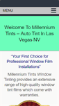 Mobile Screenshot of millenniumtints.com