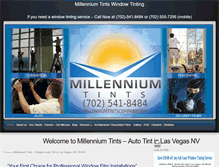 Tablet Screenshot of millenniumtints.com